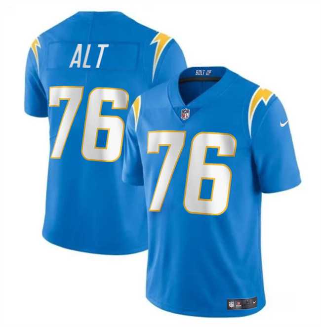 Men & Women & Youth Los Angeles Chargers #76 Joe Alt Light Blue Vapor Limited Stitched Jersey->los angeles chargers->NFL Jersey